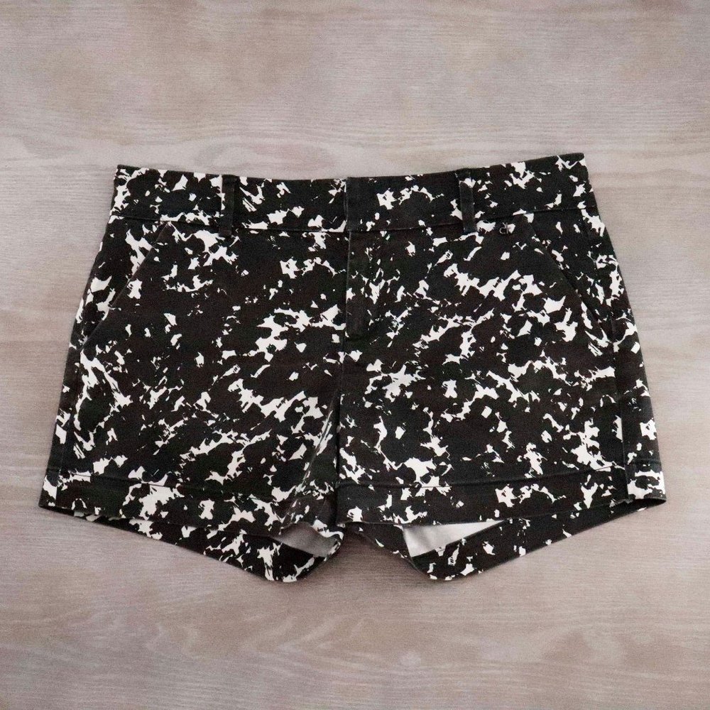 Calvin Klein Black White Splatter Cargo Shorts